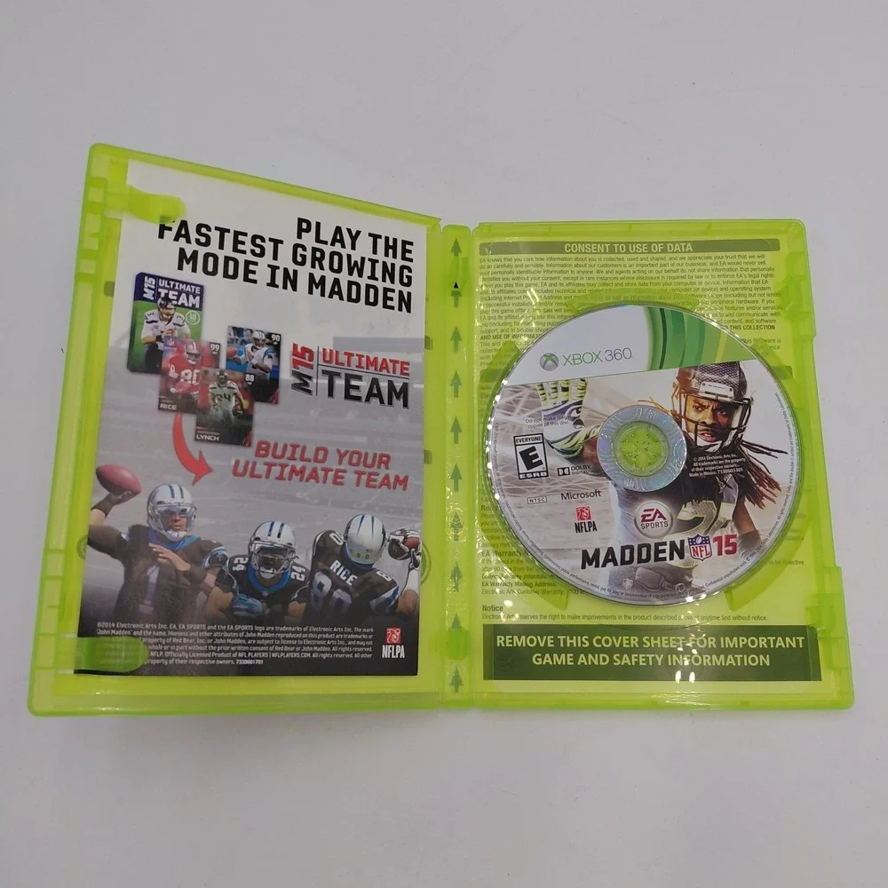 2 Xbox 360 Game Lot Angry Birds Star Wars & Madden 15 Tested Working